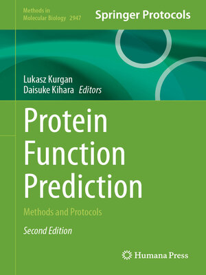 cover image of Protein Function Prediction